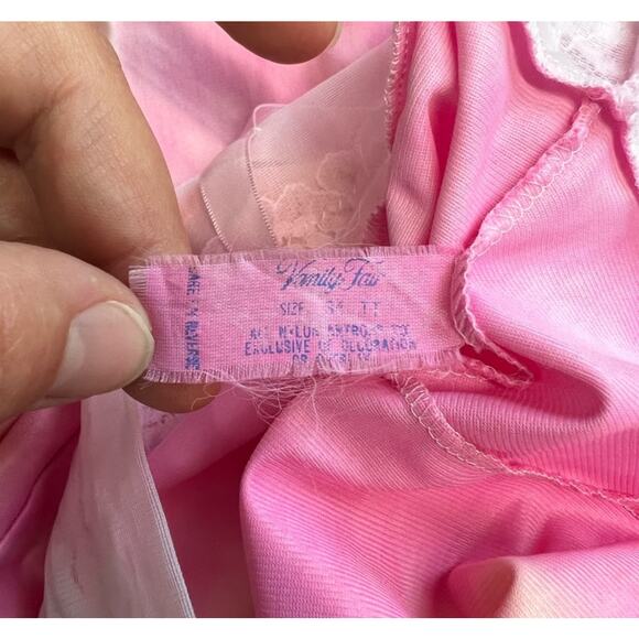 Vintage upcycled ice dyed vanity fair slip made in USA - Picture 2 of 9